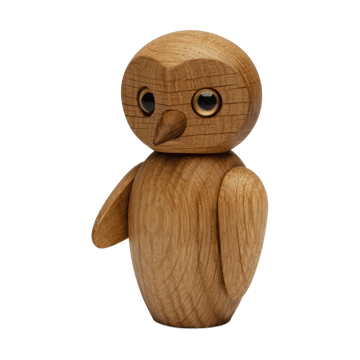 Clever owl decoration 10 cm - Oak - Spring Copenhagen