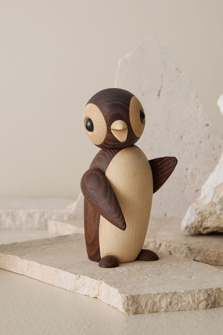 Frost Penguin decoration 12.5 cm, Brown Spring Copenhagen