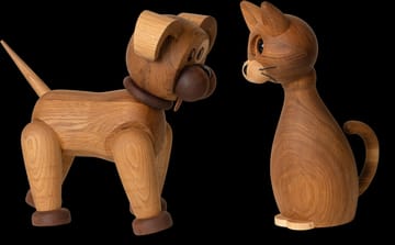 Lucky cat decoration 42 cm - Oak-maple - Spring Copenhagen