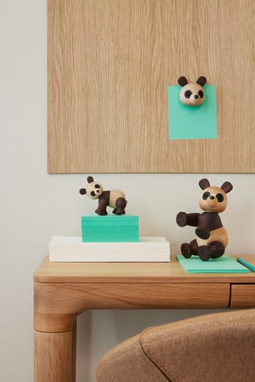 Pixi Panda decoration maple 9 cm - Brown - Spring Copenhagen