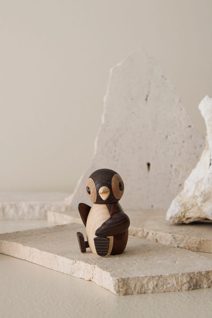 Snow Penguin chick decoration 7 cm, Brown Spring Copenhagen