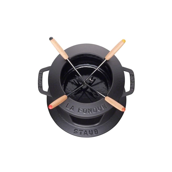 Staub fondue set 1.1 l, black STAUB