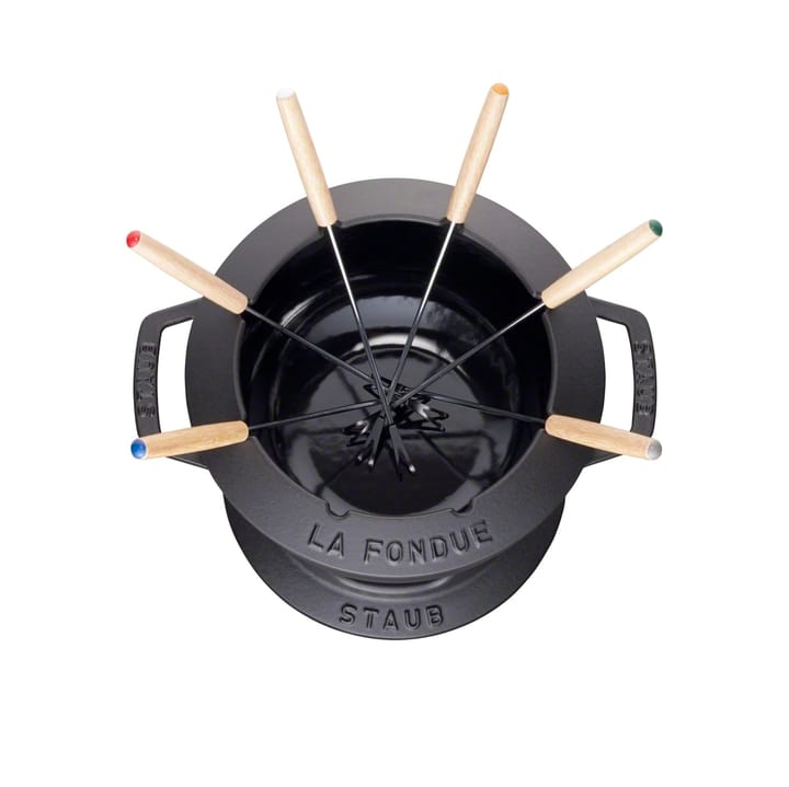 Staub fondue set 2.35 l, black STAUB