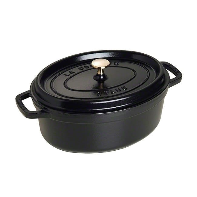 Staub oval casserole dish 4.2 l, black STAUB