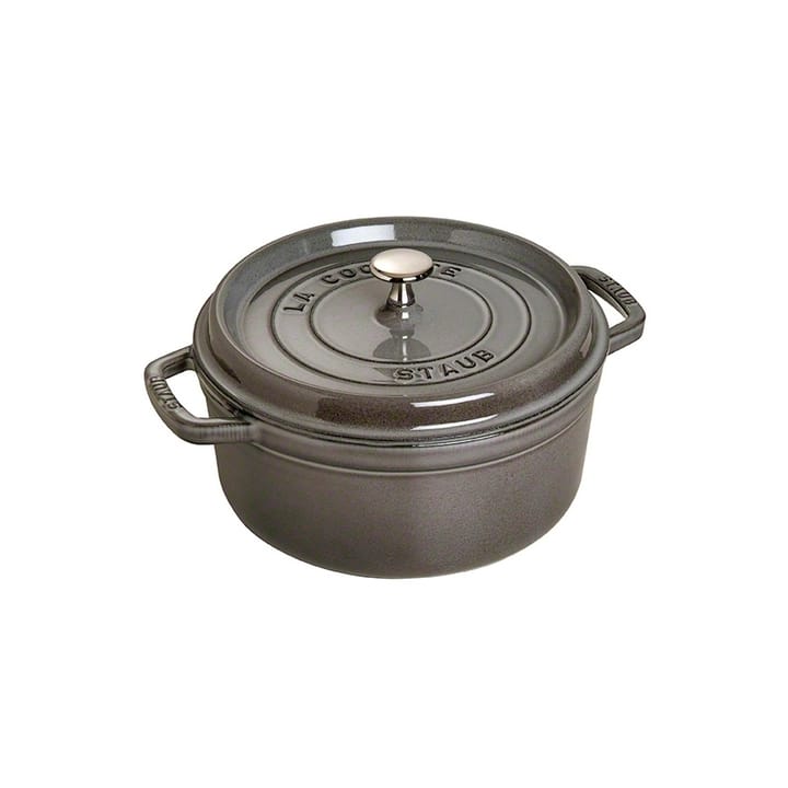 Staub round casserole dish 3.8 l, grey STAUB