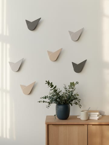 Birdie wall clock 19.5 cm - Light grey - Stelton