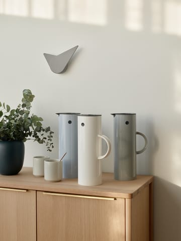 Birdie wall clock 19.5 cm - Light grey - Stelton