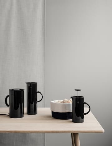 EM77 Stelton vacuum jug 1 l - black shiny - Stelton