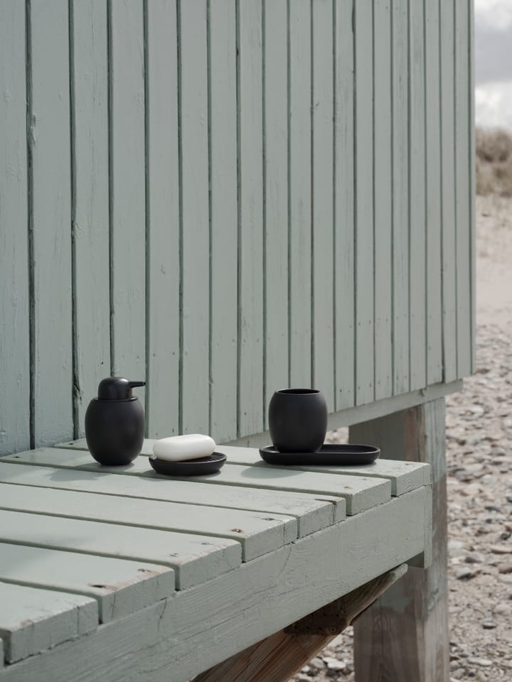 Fjord soap dish Ø11 cm, Black Stelton