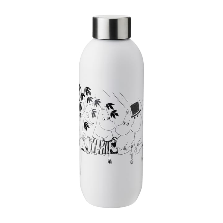 Keep Cool Mumin bottle 0.75 l, Soft white-black Stelton