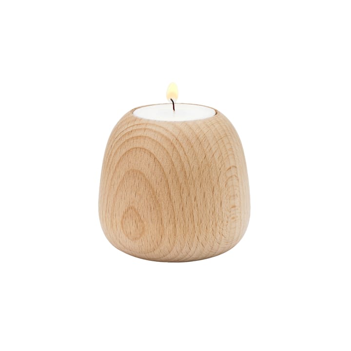 Ora candle sticks wood, small Stelton