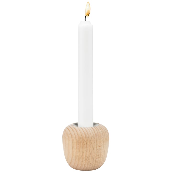 Ora candle sticks wood, small Stelton