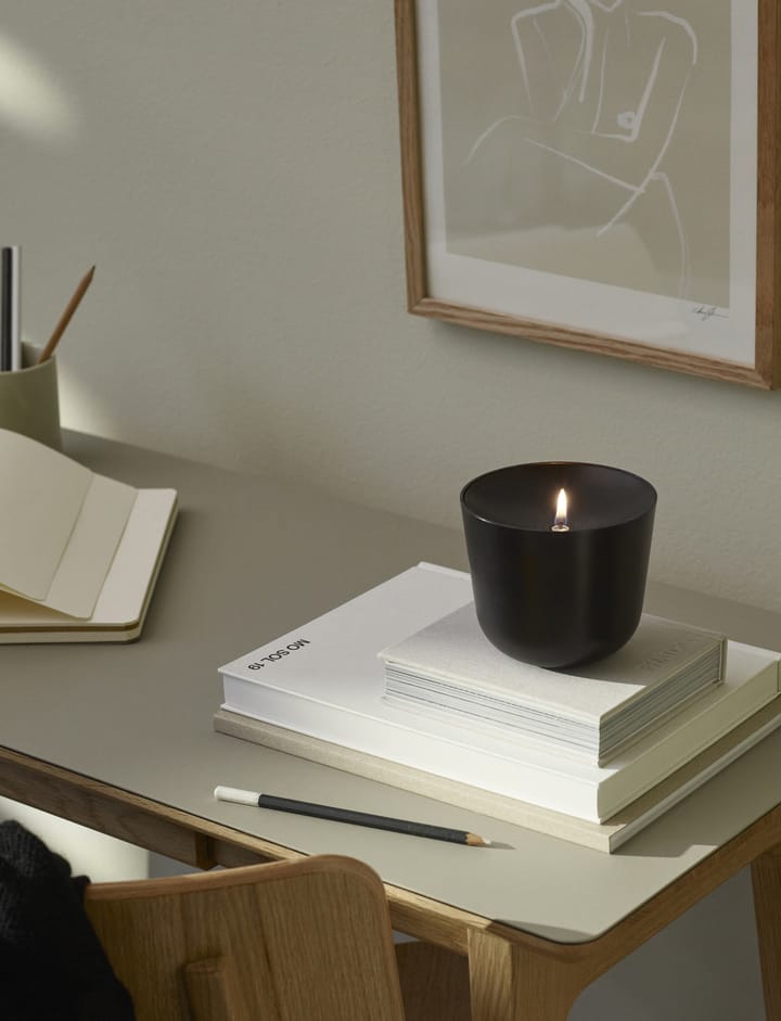 Solis oil lamp Ø11.5 cm, Soft black Stelton