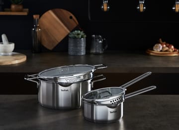 Nordica sauce pan set 6 pieces - Stainless steel - Tefal