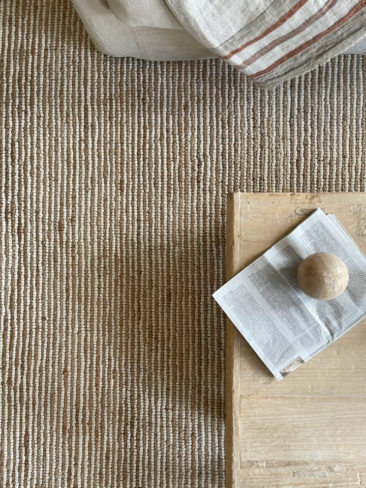 Hemp wool rug 170x240 cm, Stripe Tell Me More