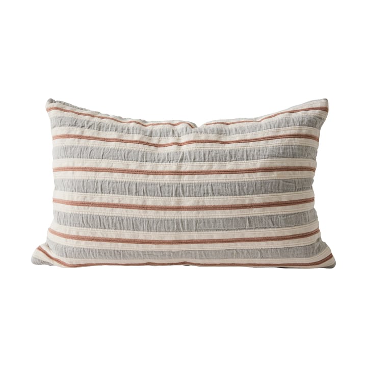 Malva cushion cover 40x60 cm - Gray-rust red - Tell Me More