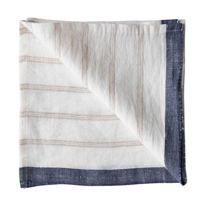 Maya linen napkin 50x50 cm, Natural stripe Tell Me More