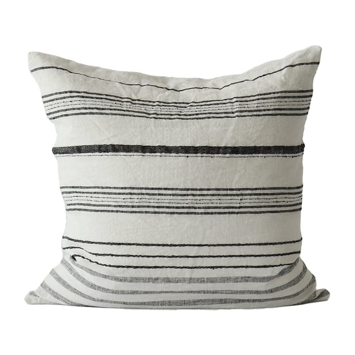 Noelle cushion cover linen 50x50 cm, White/black Tell Me More