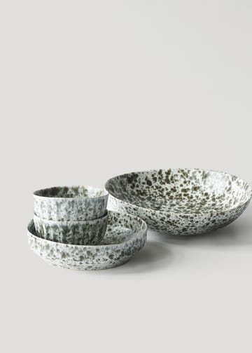 Rivoli salladsbowl medium Ø30 cm - Green splatter - Tell Me More