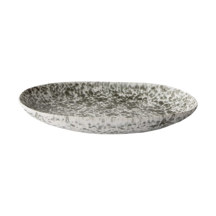 Rivoli serving platter 21.5x37 cm - Green splatter - Tell Me More