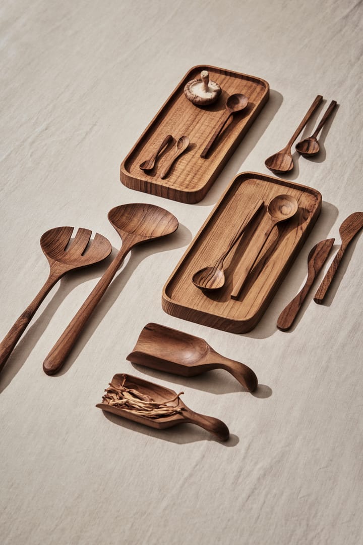 Teak salt spoon, Brown Tell Me More