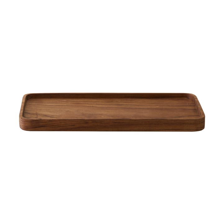 Teak serving tray 12.5x27.5 cm - Brown - Tell Me More