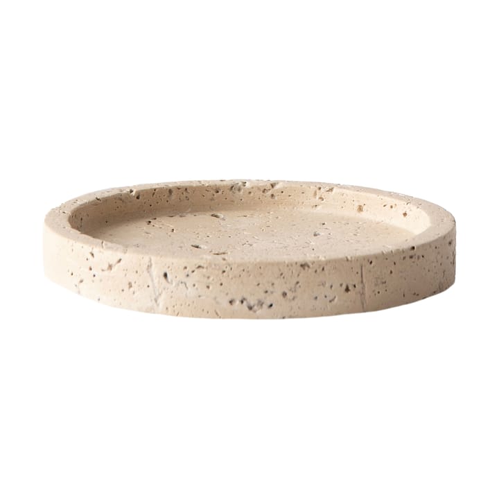 Travertine tray - Ø15 cm - Tell Me More