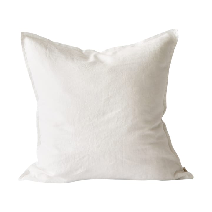 Washed linen cushion cover 50x50 cm, Bleached white Tell Me More