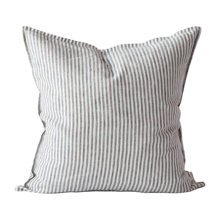 Washed linen cushion cover 50x50 cm, Grey-white Tell Me More