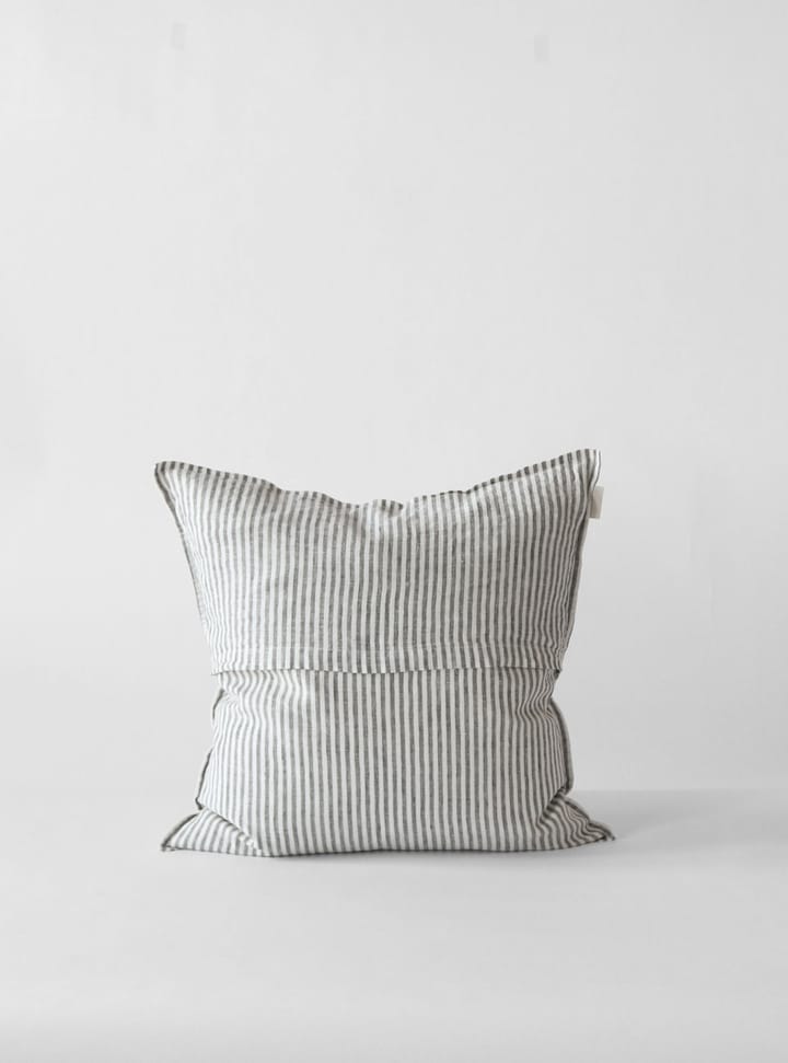 Washed linen cushion cover 50x50 cm, Grey-white Tell Me More