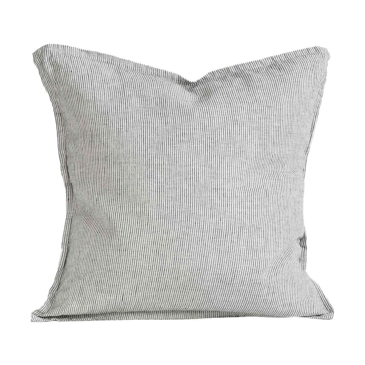 Washed linen cushion cover 50x50 cm, Pinstripe Tell Me More