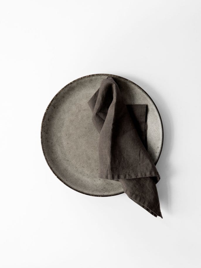 Washed linen napkin, Taupe Tell Me More