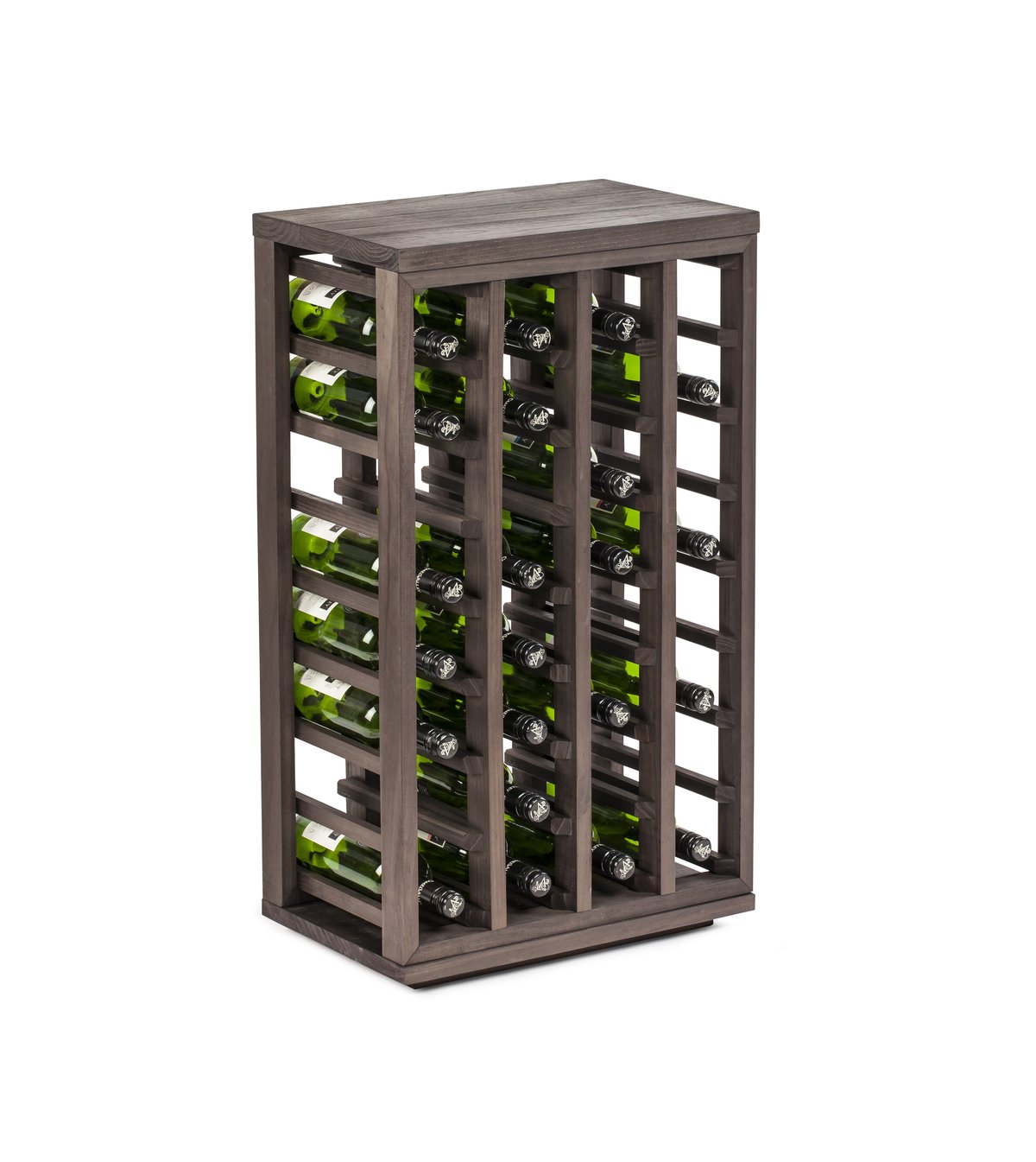 Traditional Wine Racks Traditional Wine racks wine display 32 bottles Stained oak