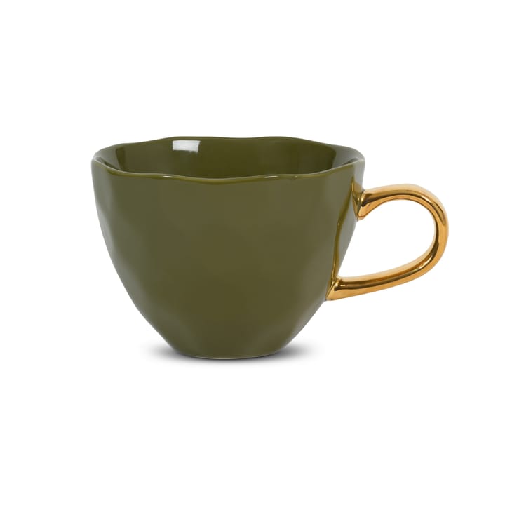 Good Morning cappuccino mug 30 cl, fir green URBAN NATURE CULTURE