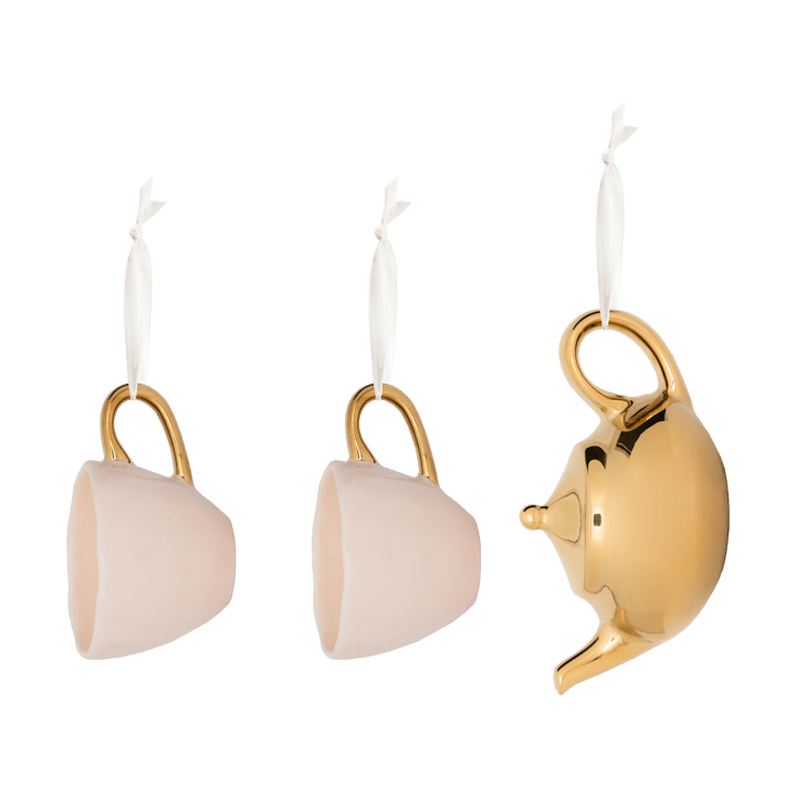 Good Morning Christmas tree decoration 3 pieces, Pink-gold URBAN NATURE CULTURE