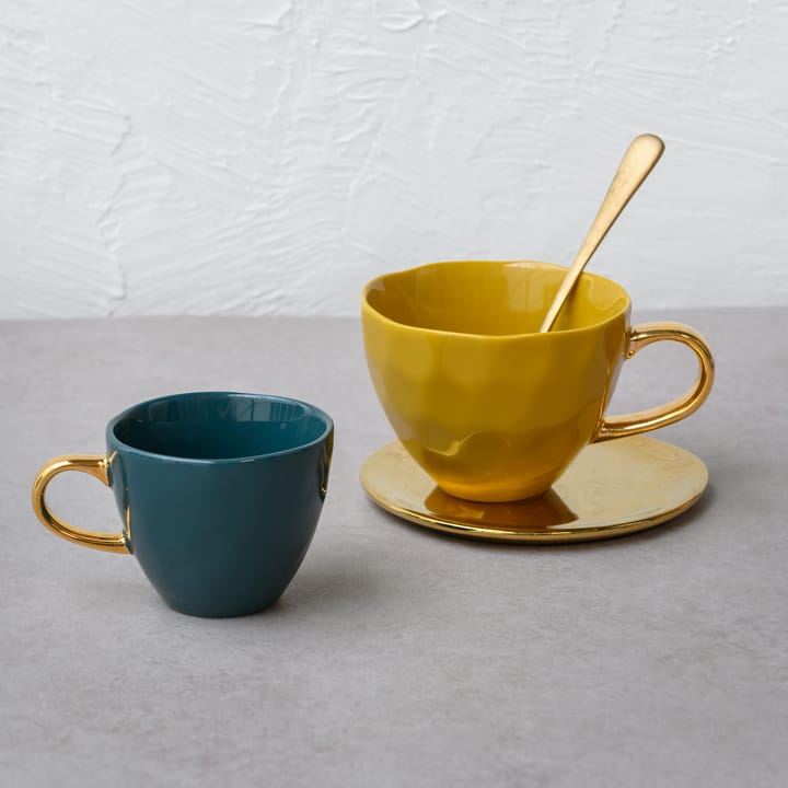 Good Morning Coffee cup mini 17.5 cl, blue green URBAN NATURE CULTURE