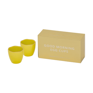 Good Morning egg cup 2-pack - Limelight - URBAN NATURE CULTURE