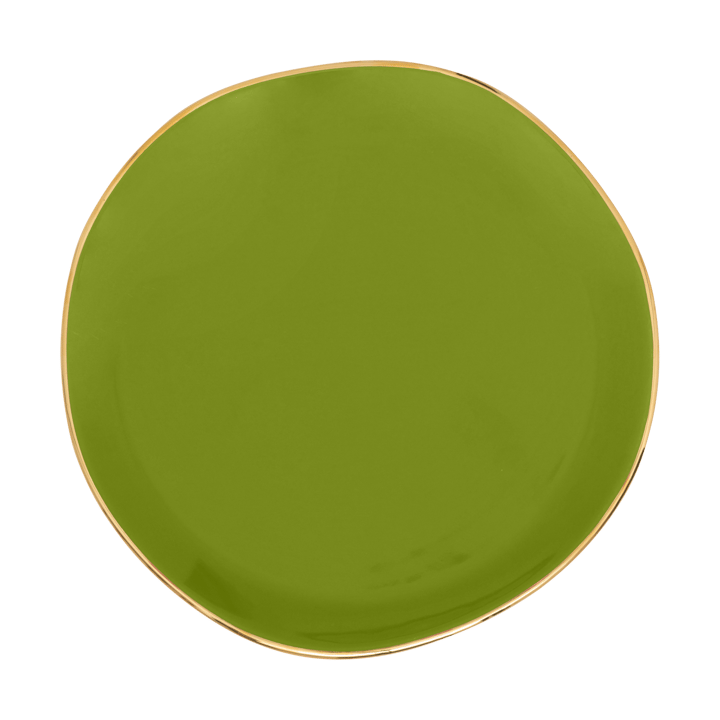 Good Morning plate 17 cm white, Evergreen sprig URBAN NATURE CULTURE