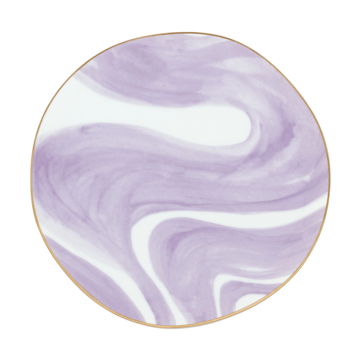 Good Morning plate 17 cm white - Valuri violet - URBAN NATURE CULTURE