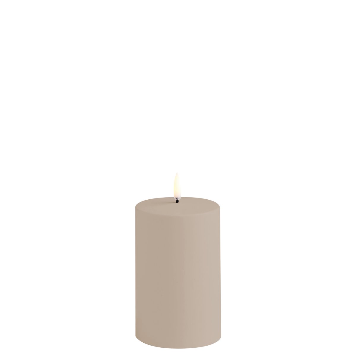 Uyuni Lighting LED Pillar candle outdoor 7.8x12.7 cm Sandstone