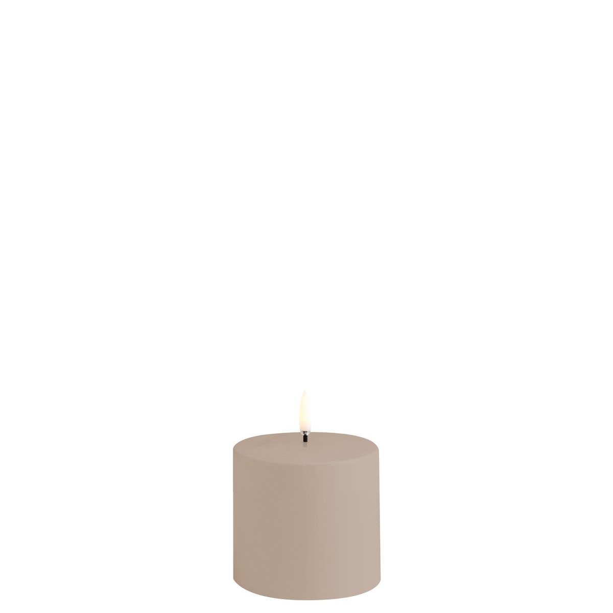 Uyuni Lighting LED Pillar candle outdoor 7.8x7.8 cm Sandstone