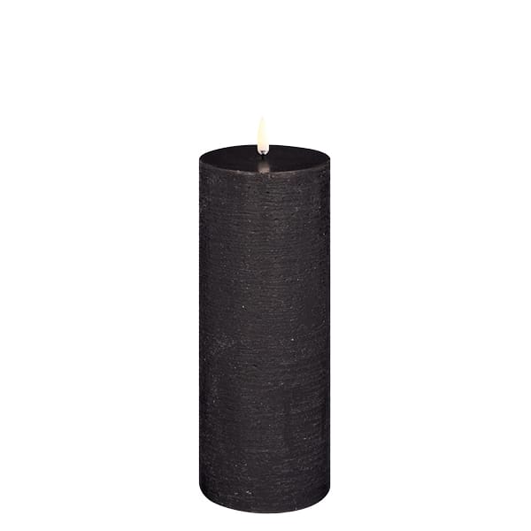 Pillar LED candle 7.8 x 20 cm, Black Uyuni Lighting