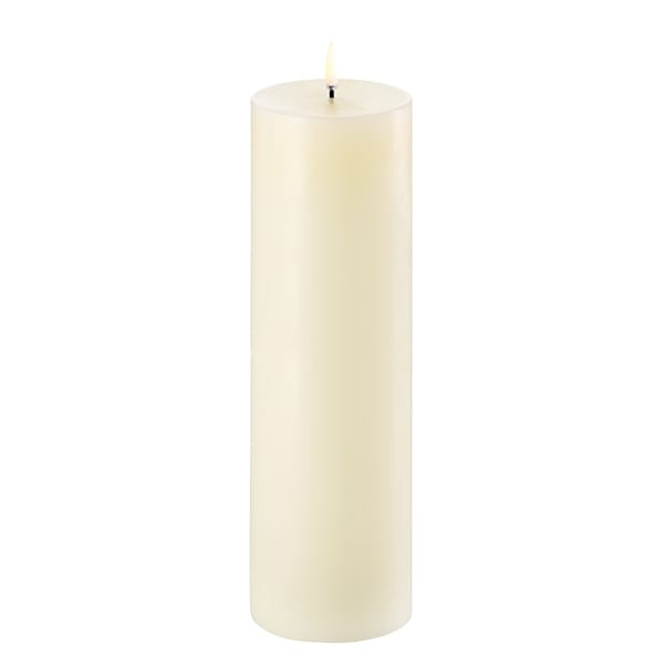 Pillar LED candle 7.8 x 25 cm, Ivory Uyuni Lighting