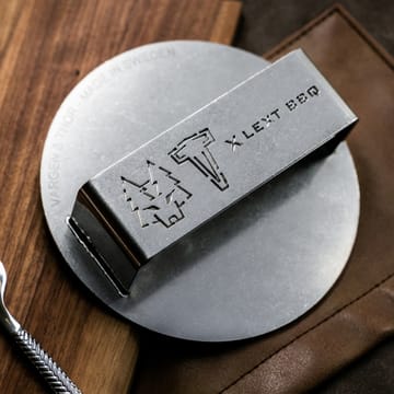 GLÖD burger press Ø14 cm - Polished steel - Vargen & Thor