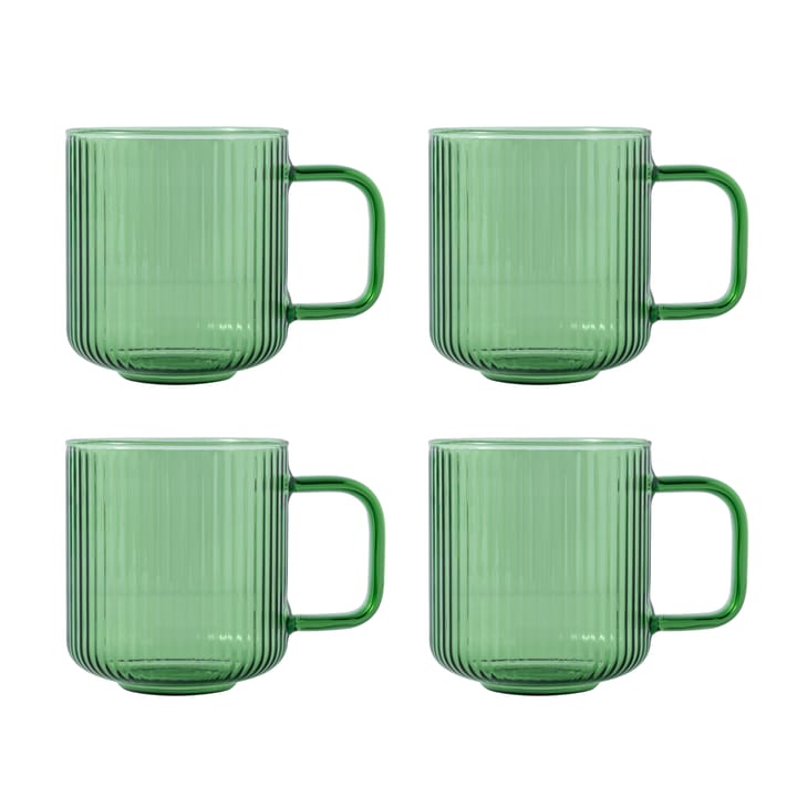 YKON coffee mug 4-pack 41 cl, Green Vargen & Thor