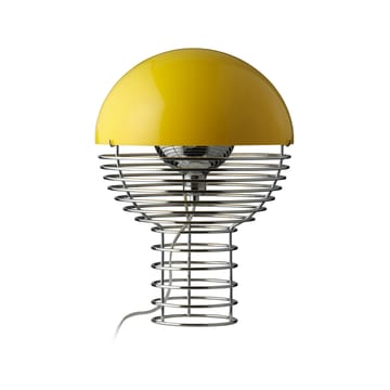 Wire table lamp Ø30 cm - Chrome-yellow - Verpan