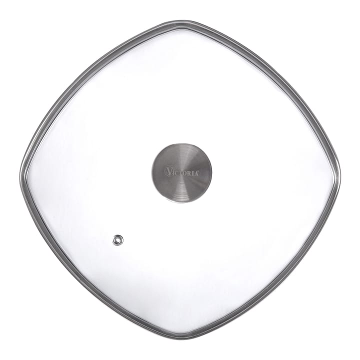 Glass lid with knob, 25x25 cm Victoria