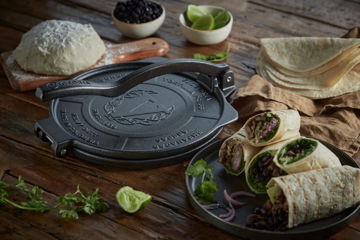 Heavy duty tortilla press Ø25 cm, Black Victoria