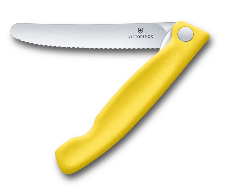 Swiss classic Foldable Paring knife, Yellow Victorinox