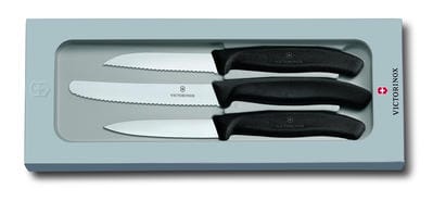 Victorinox vegetable & paring knife set 3 pieces - Black - Victorinox